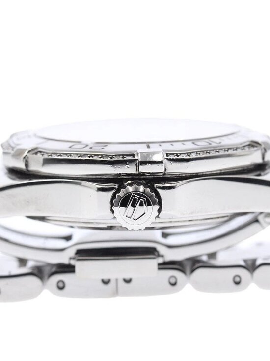 TAG HEUER Aqua racer WAY131H Diamond Bezel white Dial Quartz Ladies Watch_953536 main image 5